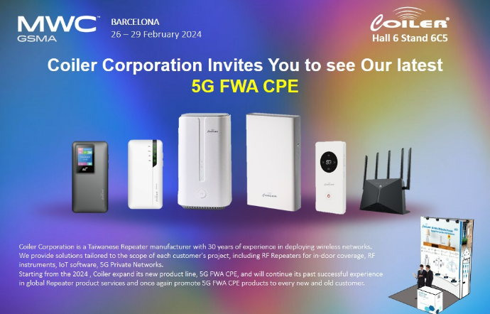 We invites you to visit our 5G FWA CPE at 2024 MWC